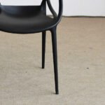 Geometric Statement Piece Steel Chair, Noir powder coating