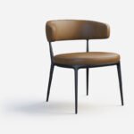Statement Leather Retro Chair