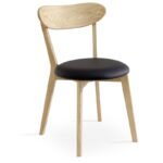 Wooden Chair With Leather Cushion