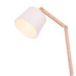 Loratus Floor Lamp with LED light bulb, solid ash & acrylic